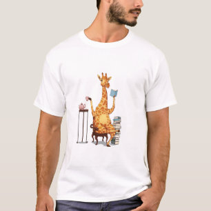 Cute Giraffes, Bokar och Tea Gift T Shirt