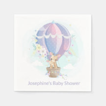 Cute Giraffes in Luftballong Baby Shower