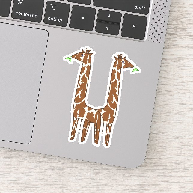 Cute Giraffes par Klistermärken (Detalj)