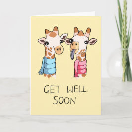 Cute Giraffes Scarves Teckning får snart kort