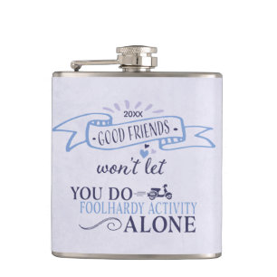 Cute Giral Vänskap Heart Typography Quote Fickplunta