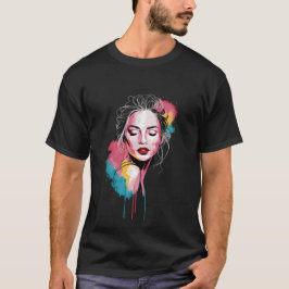 Cute Girl at Dusk - Dreamy Sunset Aesthetic T-Shir T Shirt