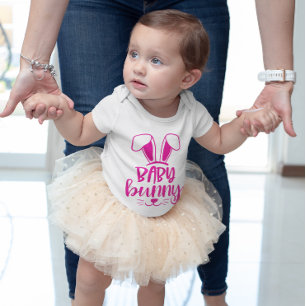 Cute Girl Baby Bunny Påsk T Shirt