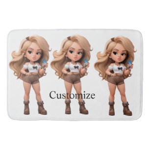 Cute Girl Bonita Chica Thunder_Cove Badrumsmatta