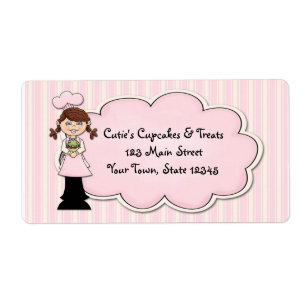 Cute Girl Chef, Cupcoa, Rosa Fraktsedel