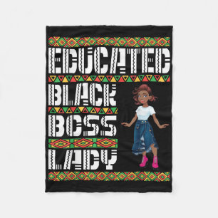 Cute Girl Educated Black Chef Dam American Afrika Fleecefilt