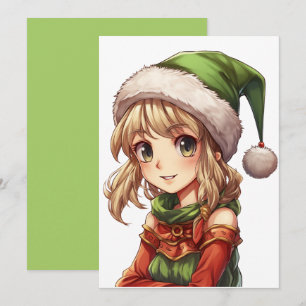 Cute Girl Elf Inbjudningar