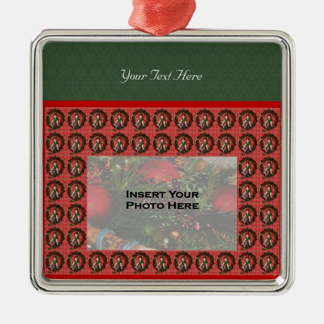 Cute Girl Elf Wandeans Helgdag Photo Ornament (Framsidan)