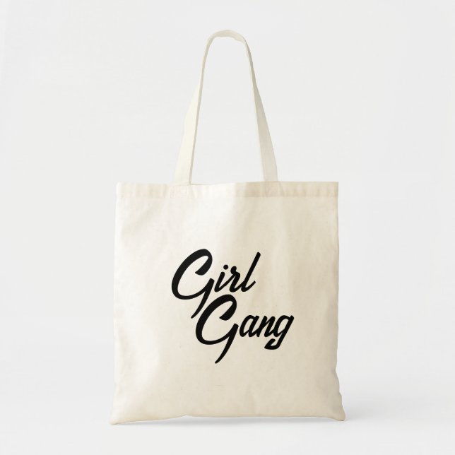 Cute Girl Gang Modern Feminism Girl Power Tygkasse (Framsidan)