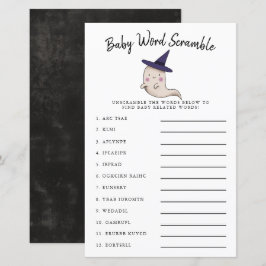 Cute Girl Ghost Baby Ord Scramble Game