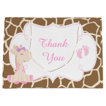 Cute Girl Giraffe Baby Shower Tack