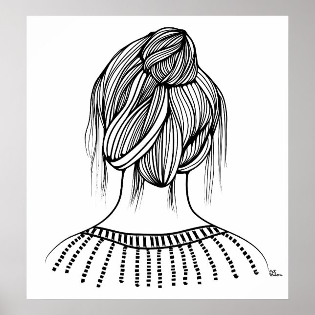 Cute Girl Hairstyle Poster (Framsidan)