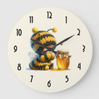 Cute Girl in Bee Costume with Honung
