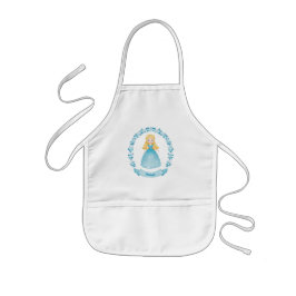 Cute Girl Kids Apron Barnförkläde