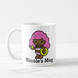Cute Girl Lifeguard med livräddare Kaffemugg