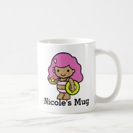Cute Girl Lifeguard med livräddare Kaffemugg