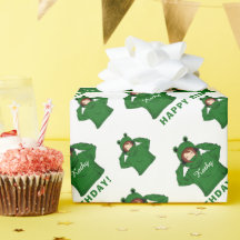 Cute Girl med Grönt Frog Hoody Teckning Birthday