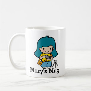 Cute Girl/Photo Journalist Kaffemugg