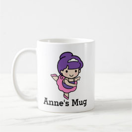 Cute Girl Prima Ballerina Kaffemugg