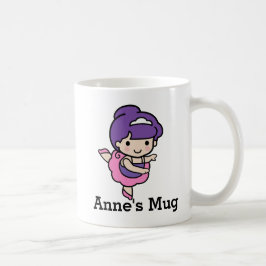 Cute Girl Prima Ballerina Kaffemugg