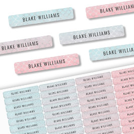 Cute Girl Sjöjungfru Kids Namn School Watersecure Klistermärke