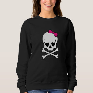 Cute Girl Skull Crossbone Pirat Premium T Shirt