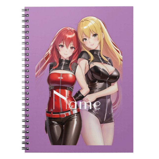 Cute Girls Anime Thunder_Cove Anteckningsbok (Framsidan)