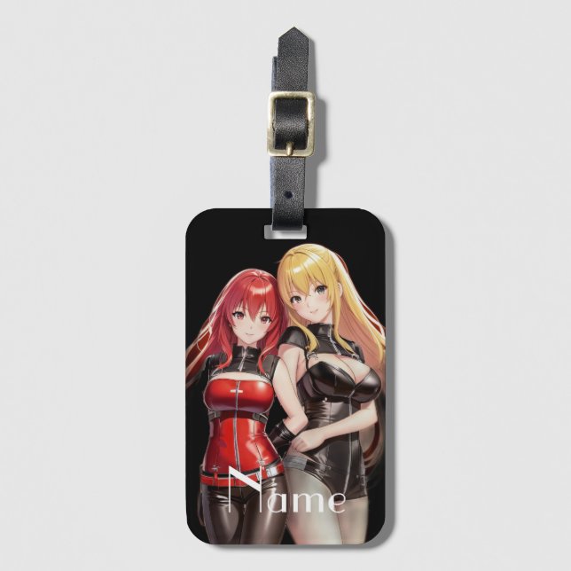 Cute Girls Anime Thunder_Cove Bagagebricka (Framsida vertikal)