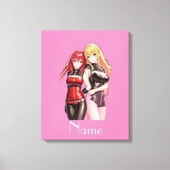 Cute Girls Anime Thunder_Cove Canvastryck (Framsida)