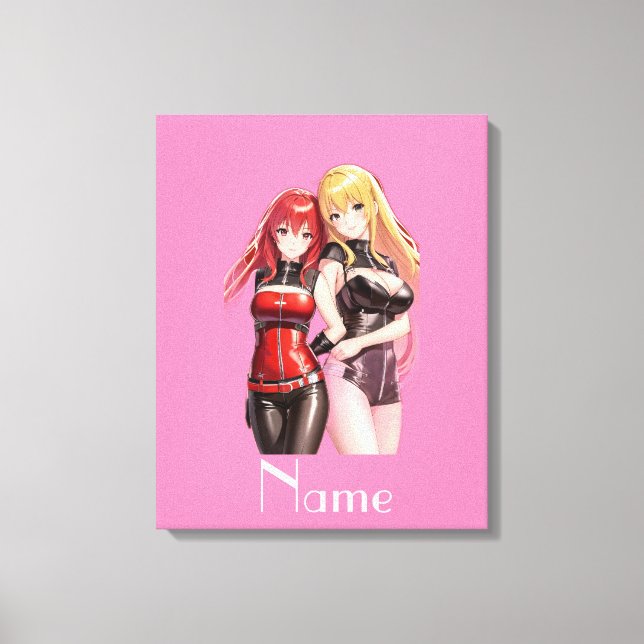 Cute Girls Anime Thunder_Cove Canvastryck (Framsida)