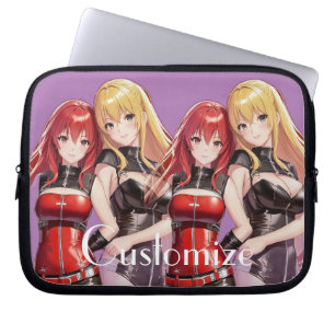 Cute Girls Anime Thunder_Cove Laptop Fodral