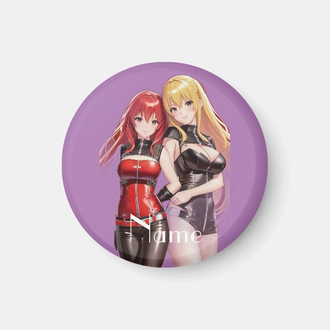 Cute Girls Anime Thunder_Cove Magnet (Framsidan)