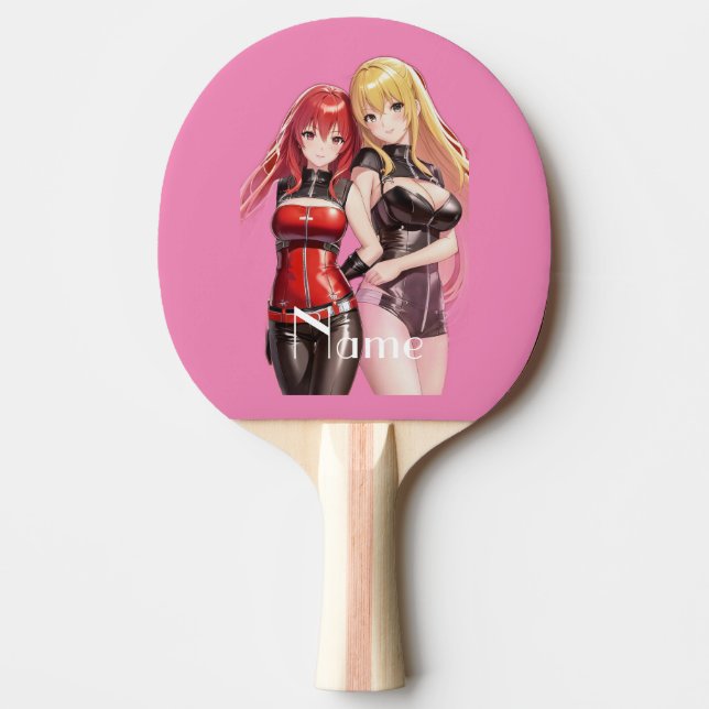 Cute Girls Anime Thunder_Cove Pingisracket (Framsidan)