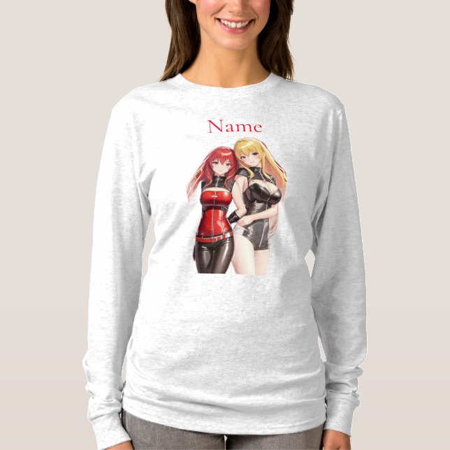 Cute Girls Anime Thunder_Cove T Shirt (Framsida)