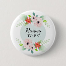 Cute Girls-Blommigt-Mamma för att bli babyåda