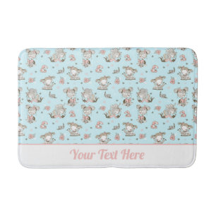 Cute Girls läser Bokar Gift Ideas Badrumsmatta