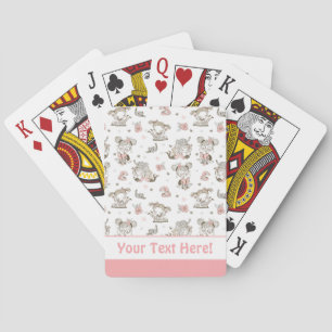 Cute Girls läser Bokar Gift Ideas Casinokort