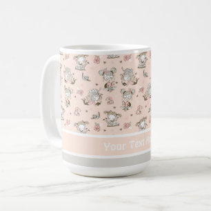 Cute Girls läser Bokar Gift Ideas Kaffemugg