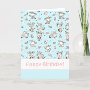 Cute Girls läsning av Bokar Gift-idéer Kort