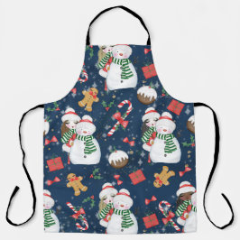 CUTE GIRLS MED WINTER SNÖGUBBARS & CANDYCANES