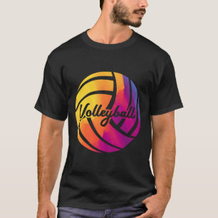 Cute Girls Mixed Färg Teenagers Volleyball Pullov T Shirt