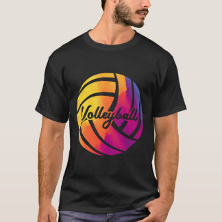 Cute Girls Mixed Färg Teenagers Volleyball Pullov T Shirt