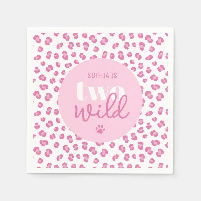 Cute Girl's second födelsedagsfest Pappersservett (Framsidan)