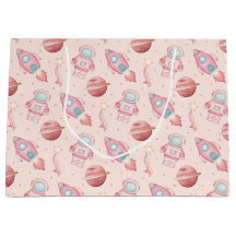 Cute Girls Space Birthday Pink Astronaut