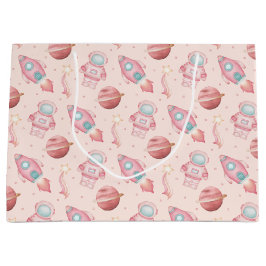 Cute Girls Space Birthday Pink Astronaut