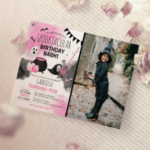 Cute Girls Spooktacular Halloween Birthday Photo
