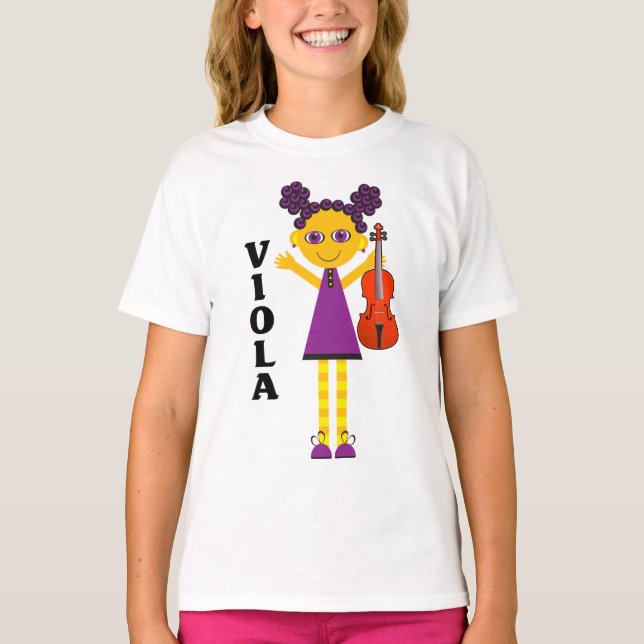 Cute Girls Viola T-shirt (Framsida)