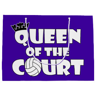 Cute Girls Volleyball Player Queen of the Court