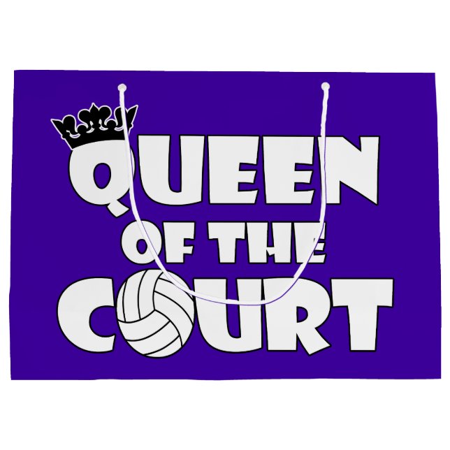 Cute Girls Volleyball Player Queen of the Court (Baksidan)