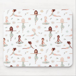 Cute Girls Zen Yoga Meditation Andlig Namaste Musmatta